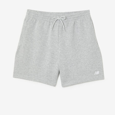 NEW BALANCE SHORT ESSENTIAL SMALL LOGO GREY/WHITE MEN