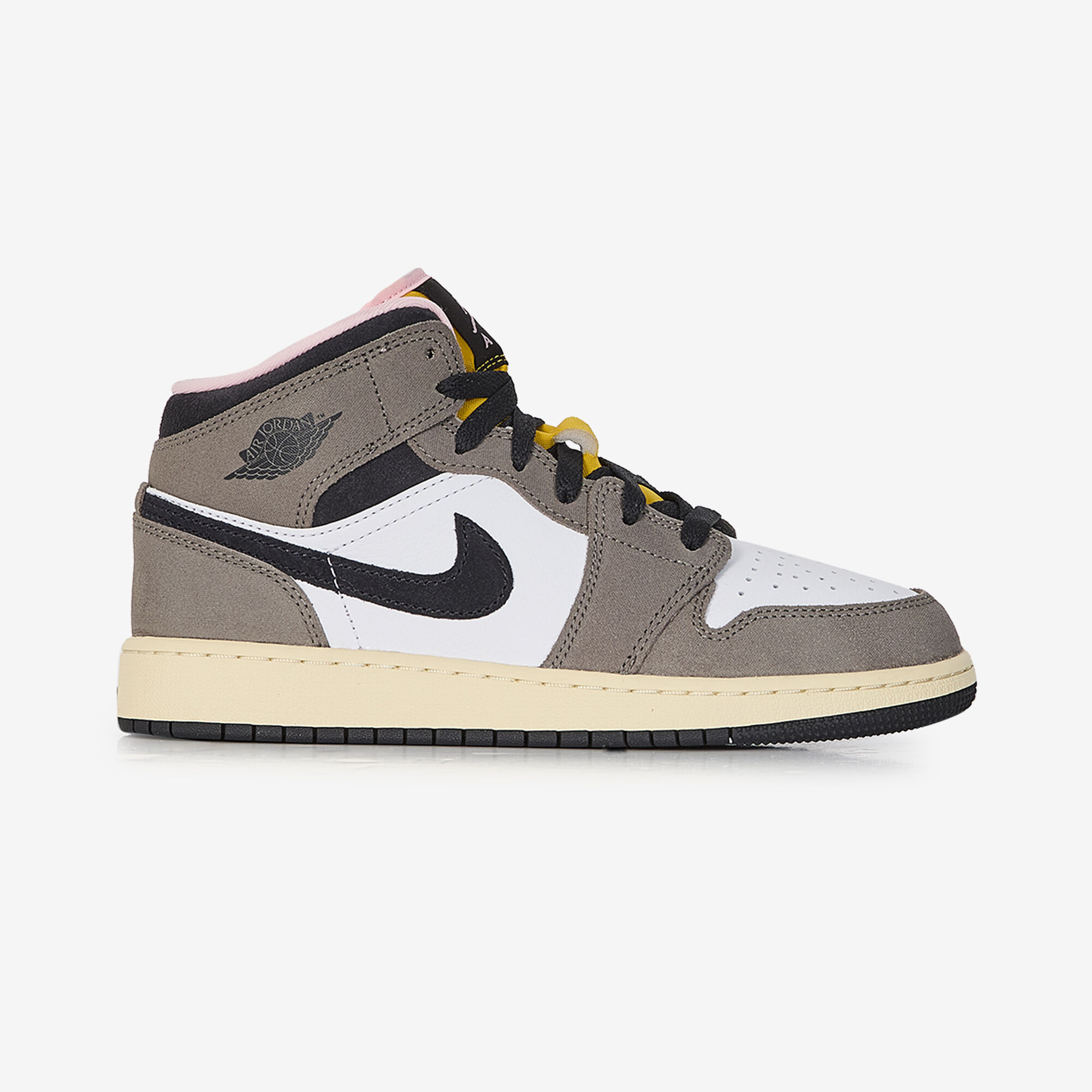 Air Jordan 1 Mid  Kaki/blanc