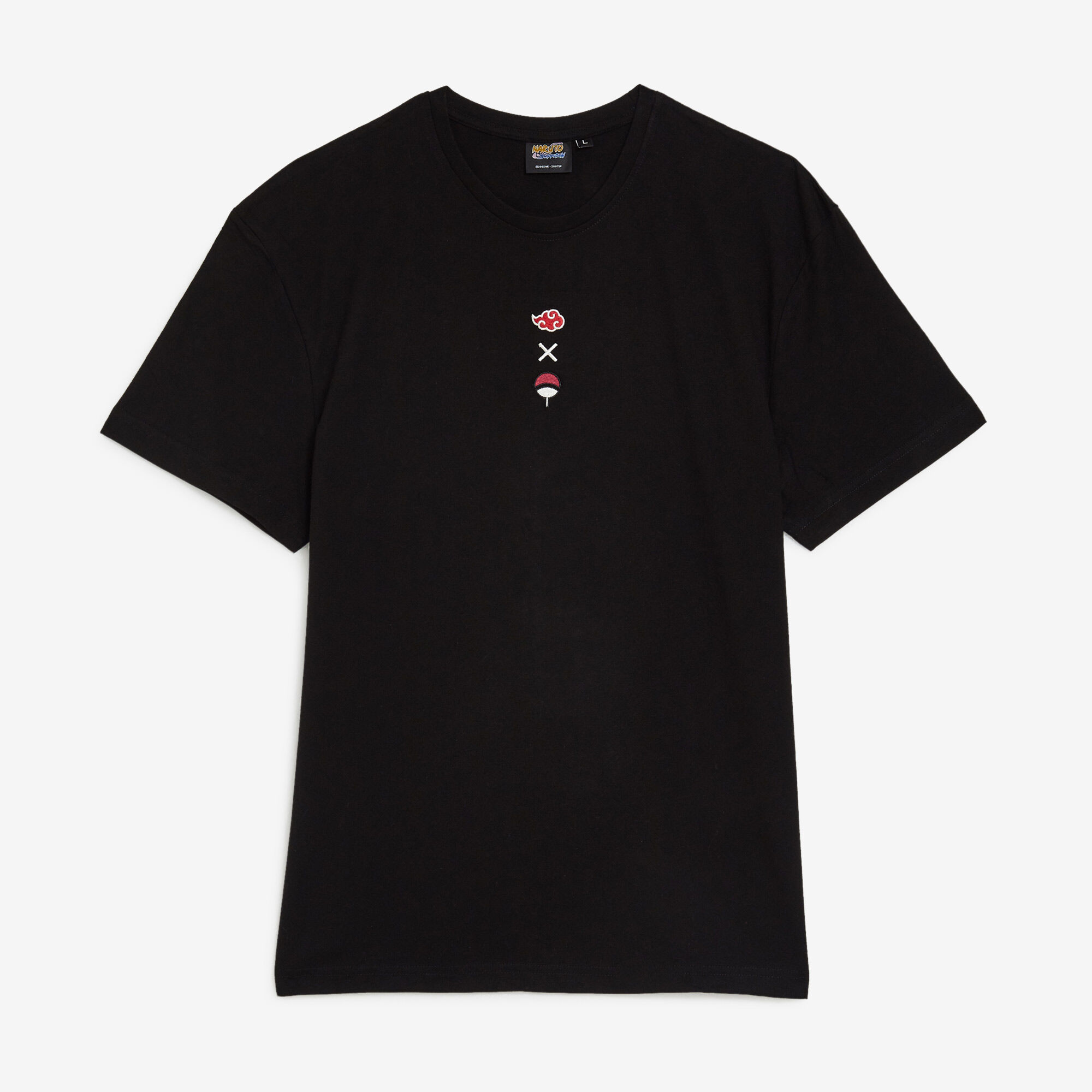 NARUTO TEE SHIRT UCHIHA X AKATSUKI BLACK TEE SHIRT MEN Courir