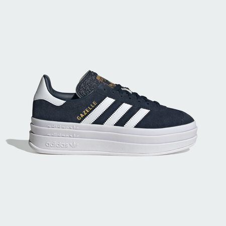 Chaussure Gazelle Bold Enfants : Aurora Ink / Cloud White / Gold Metallic