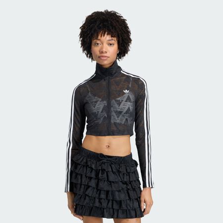 ADIDAS ORIGINALS FIREBIRD CLASSIC LACE TRACK TOP Black WOMEN