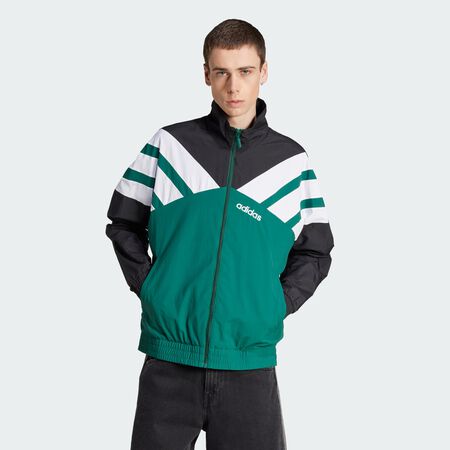 ADIDAS ORIGINALS JACKET FZ TRACKTOP VERT/NOIR HOMME