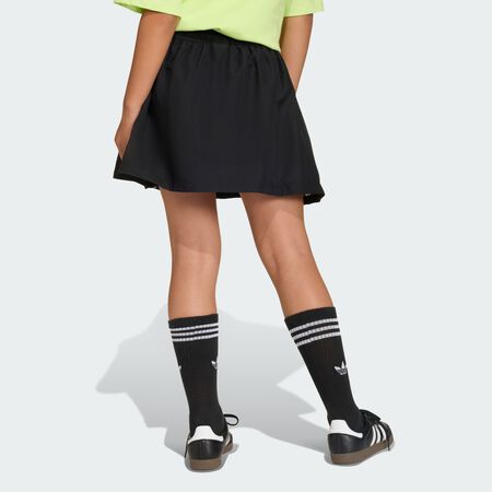 ADIDAS ORIGINALS WOVEN REGULAR WIDE SKIRT Black / White JUNIOR