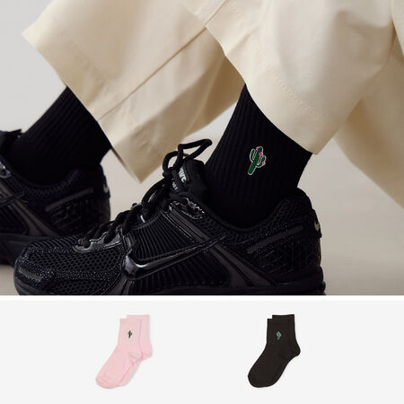 COURIR MID CREW CACTUS 2PK ROSE/NOIR MIXTE