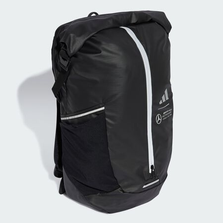 ADIDAS PERFORMANCE MERCEDES - AMG PETRONAS FORMULA ONE TEAM ADAPTIVE PACKING SYSTEM BACKPACK Black / Reflective Silver / Semi Mint Rush UNISEX