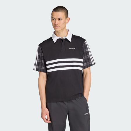 Tartan Regular Rugby Polo : Black