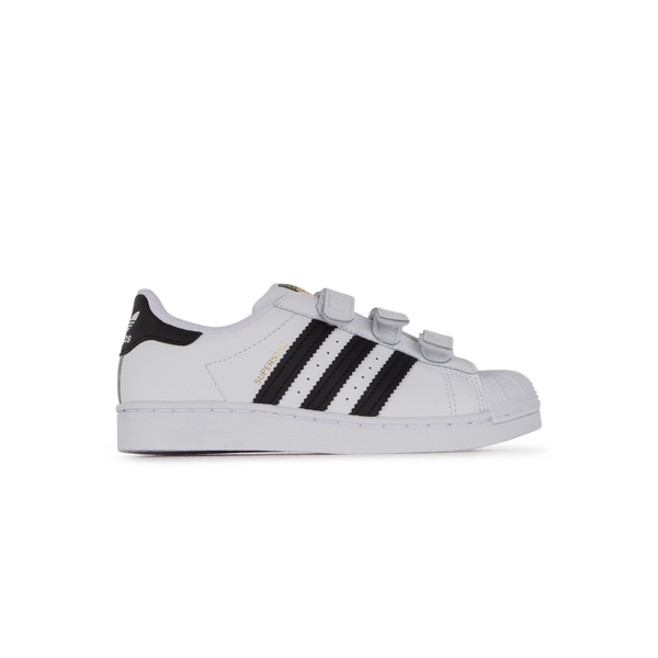 ADIDAS ORIGINALS SUPERSTAR CF BLANC NOIR OR SNEAKERS ENFANT