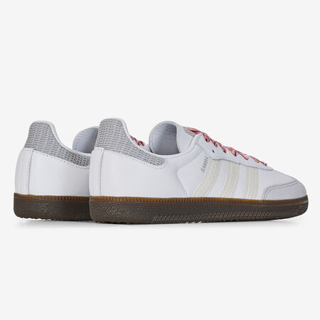 ADIDAS ORIGINALS SAMBA OG COQUETTE WHITE/SILVER SNEAKERS WOMEN