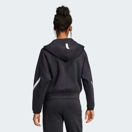 ADIDAS ORIGINALS Veste à capuche entièrement zippée adidas Z.N.E. Black / White FEMME