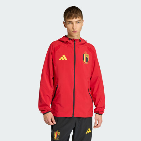 ADIDAS PERFORMANCE Veste coupe-vent Belgique Tiro Tech à zip sur toute la longueur Team Power Red 2 HOMME