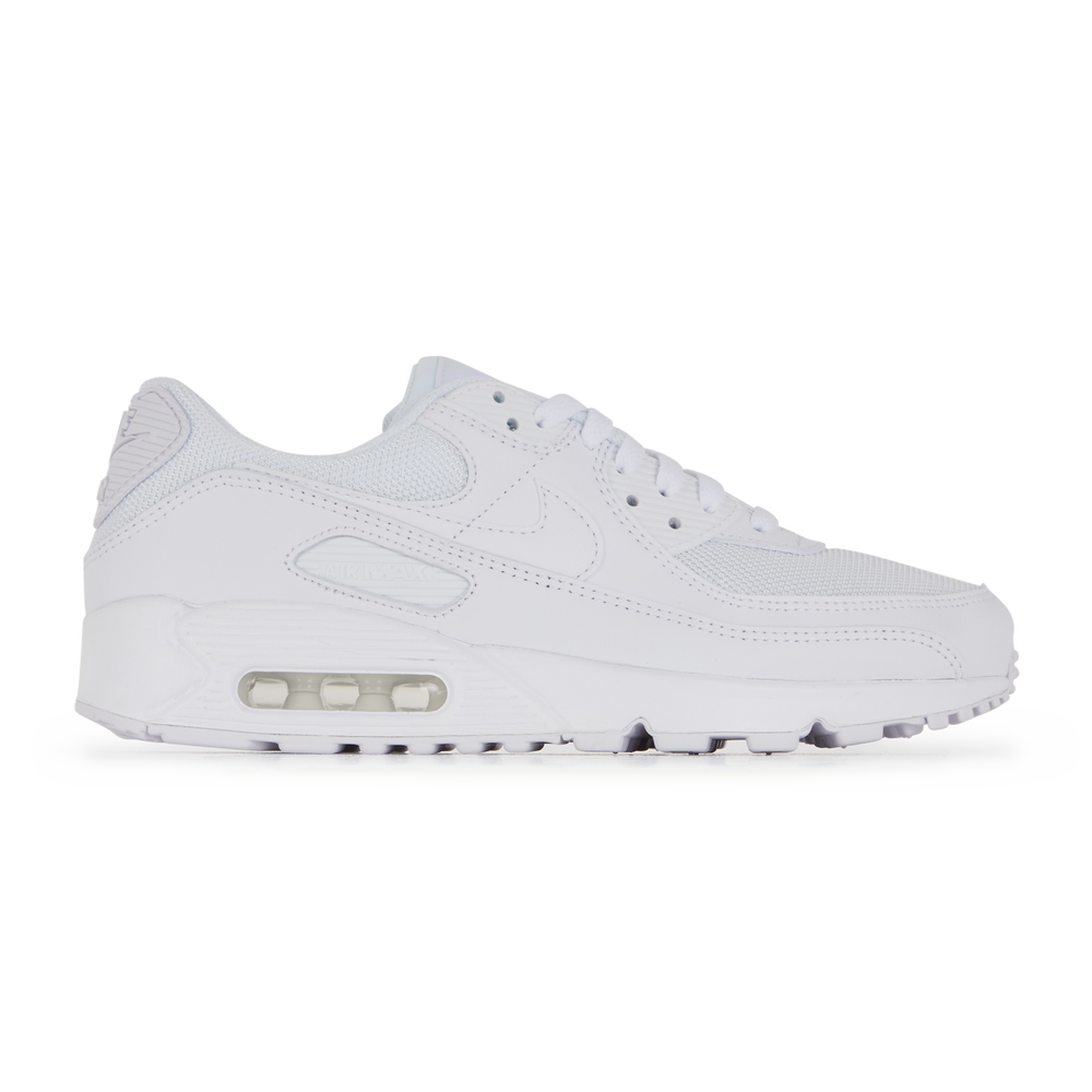 NIKE AIR MAX 90 SNEAKERS HOMME BLANC LACETS Courir