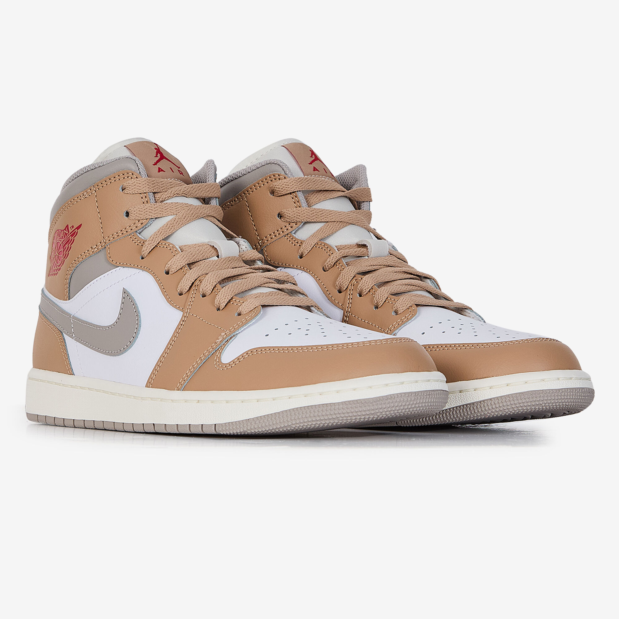 Air Jordan 1 Mid  Blanc/beige