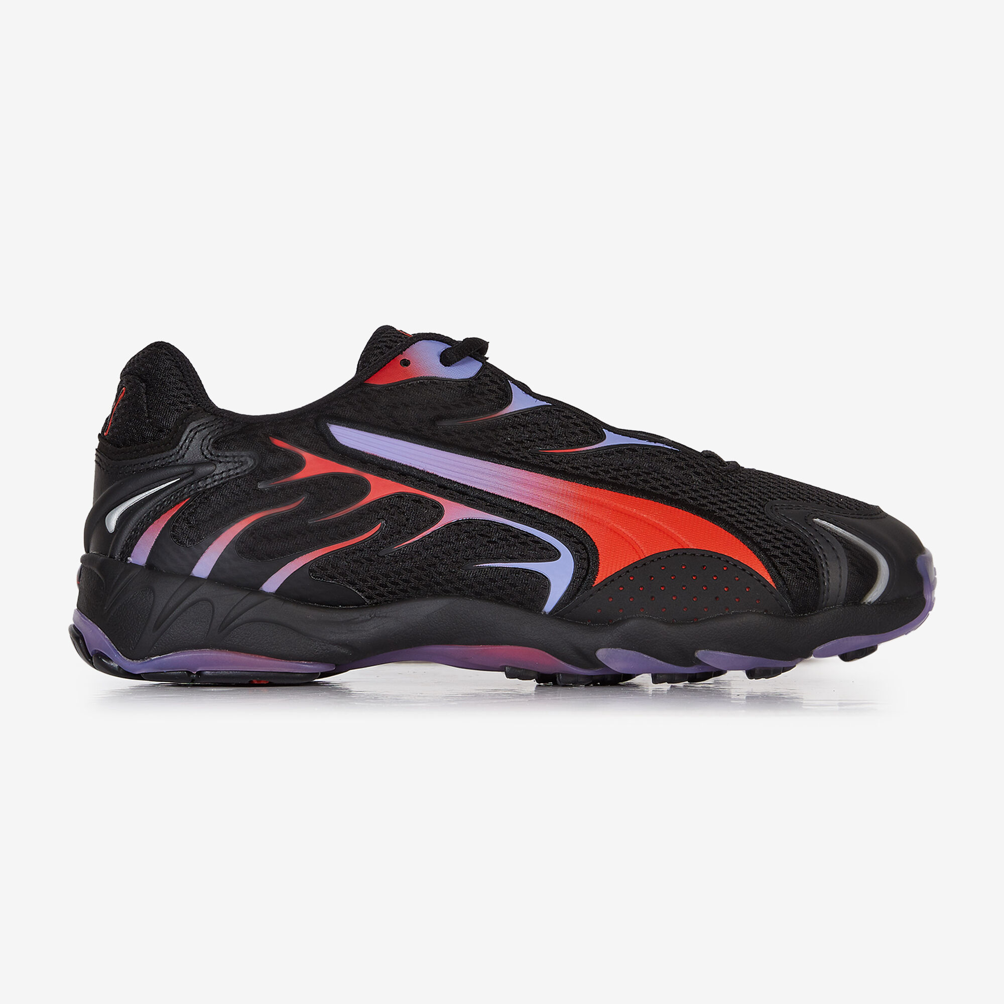 PUMA INHALE SNEAKERS HOMME NOIR ROUGE LACETS Courir