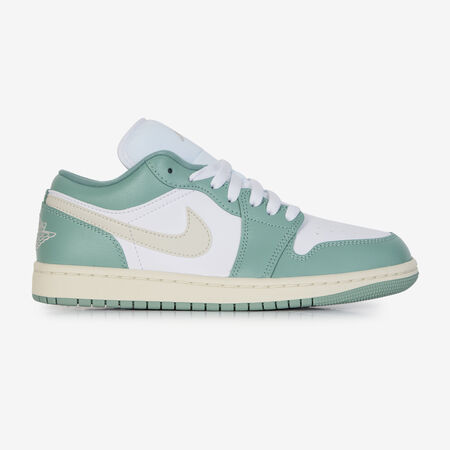 JORDAN AIR JORDAN 1 LOW WHITE/GREEN WOMEN