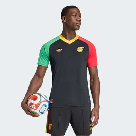 ADIDAS ORIGINALS JERSEY JAMAICA JFF PRESHI A BLACK MEN