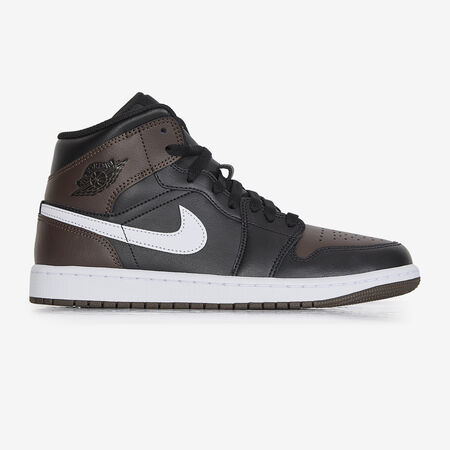 AIR JORDAN 1 MID : NOIR/MARRON
