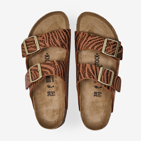 BIRKENSTOCK arizona ARIZONA ANIMAL PRINT MARRON FEMME