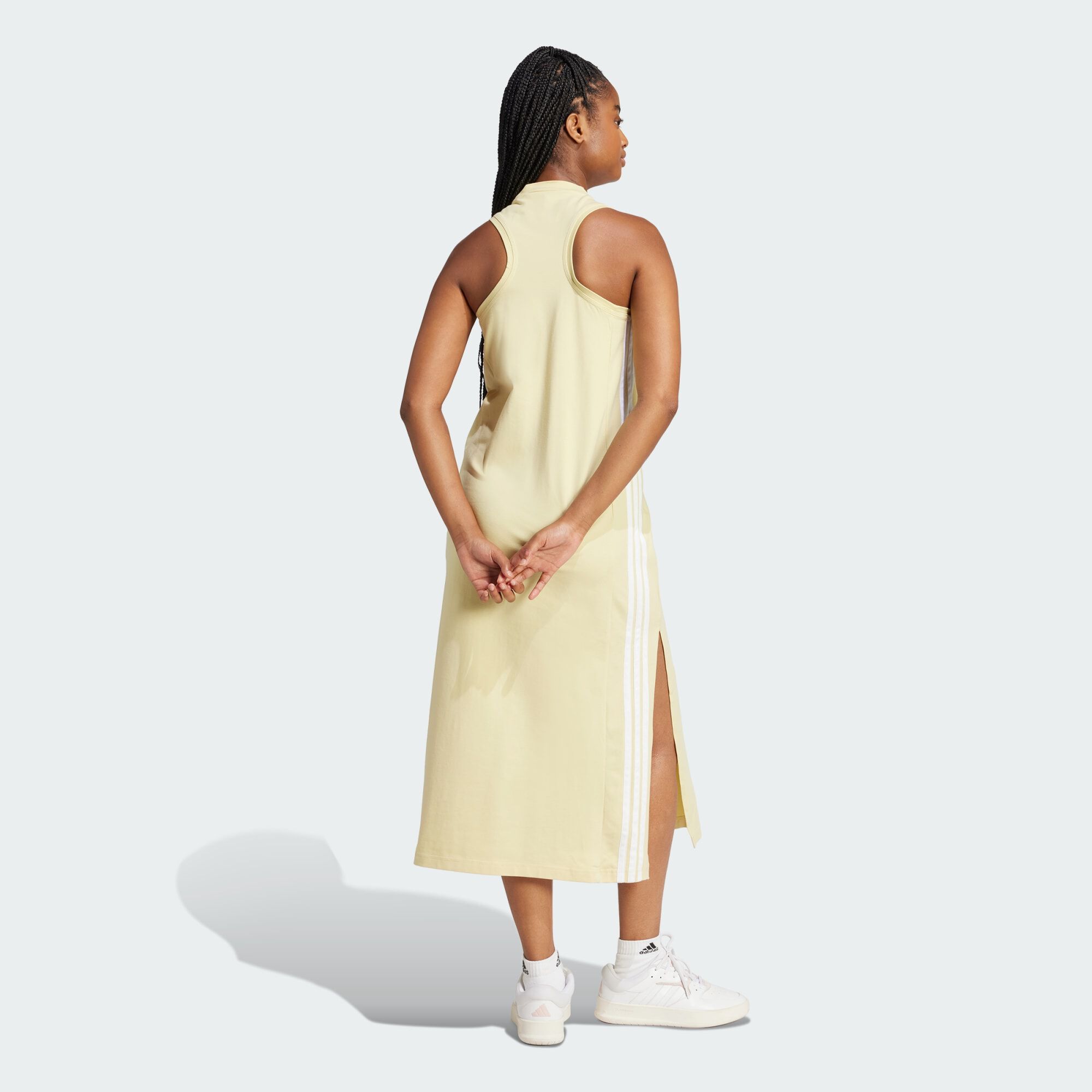 新作マキシドレス【ADIDAS】Essential 3SLong Racerback Dress adidas Women's Essentials 3-Stripes Long Racerback Dress
