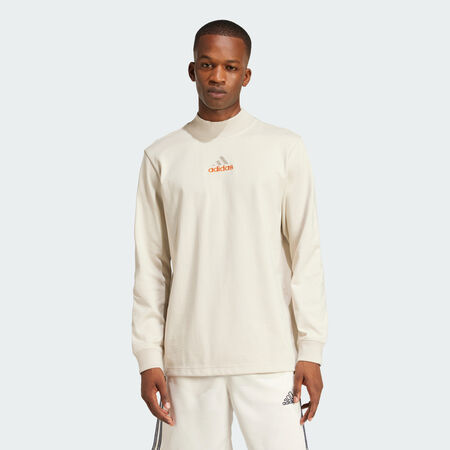 ADIDAS ORIGINALS Long Sleeve Mock Neck Q1 Top Alumina MEN