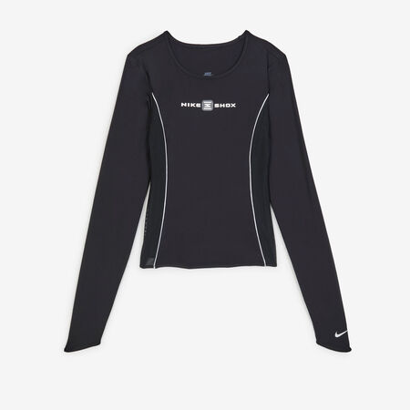 NIKE TOP SHOX LS NOIR FEMME