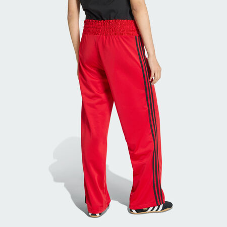 ADIDAS ORIGINALS SMOCKED FIREBIRD TRACKPANTS Better Scarlet WOMEN