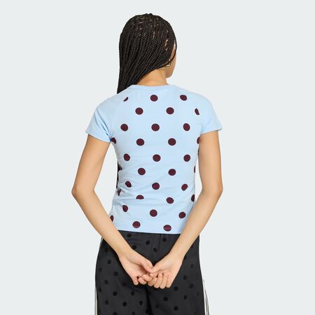 ADIDAS ORIGINALS SLIM FIT CALI TEE Clear Sky WOMEN
