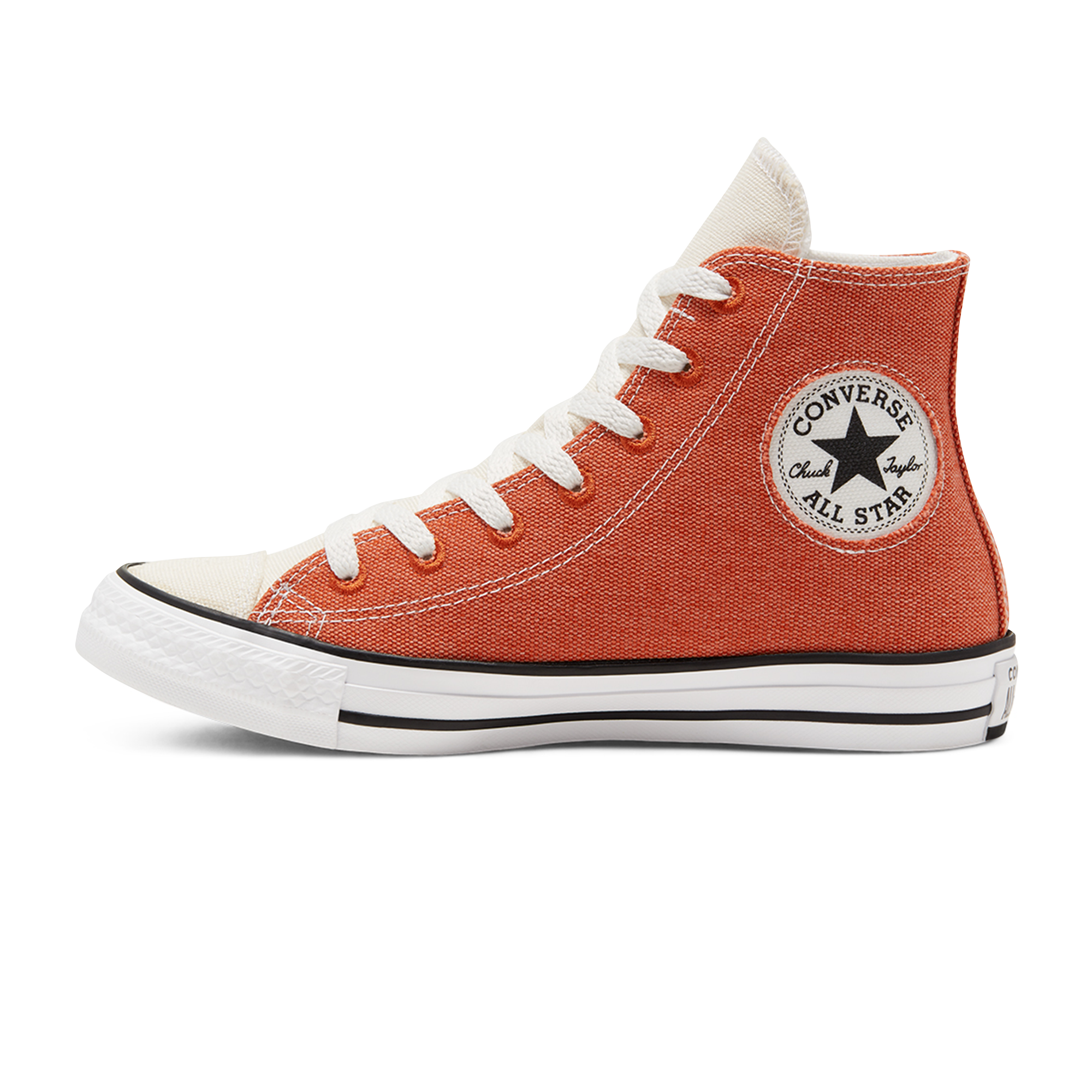 converse blanche et orange