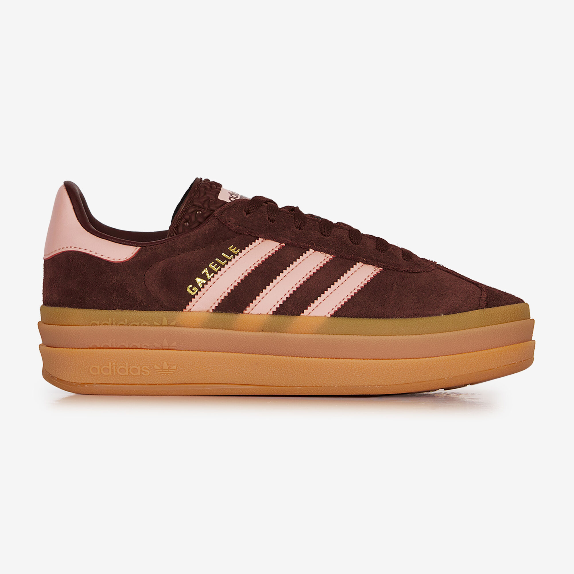 ADIDAS ORIGINALS GAZELLE BOLD SNEAKERS FEMME BORDEAUX ROSE LACETS Courir
