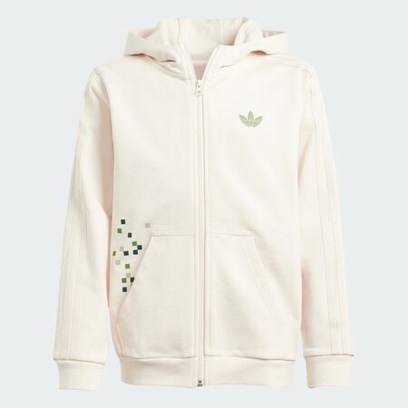 ADIDAS ORIGINALS adidas Originals x Minecraft Graphic Hoodie Wonder White JUNIOR