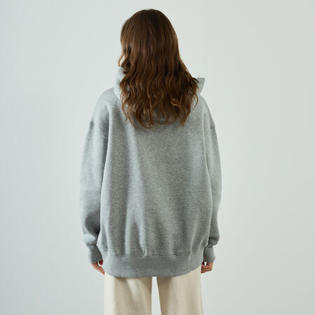 NIKE HOODIE PHOENIX LONG OVERSIZED GREY WOMEN