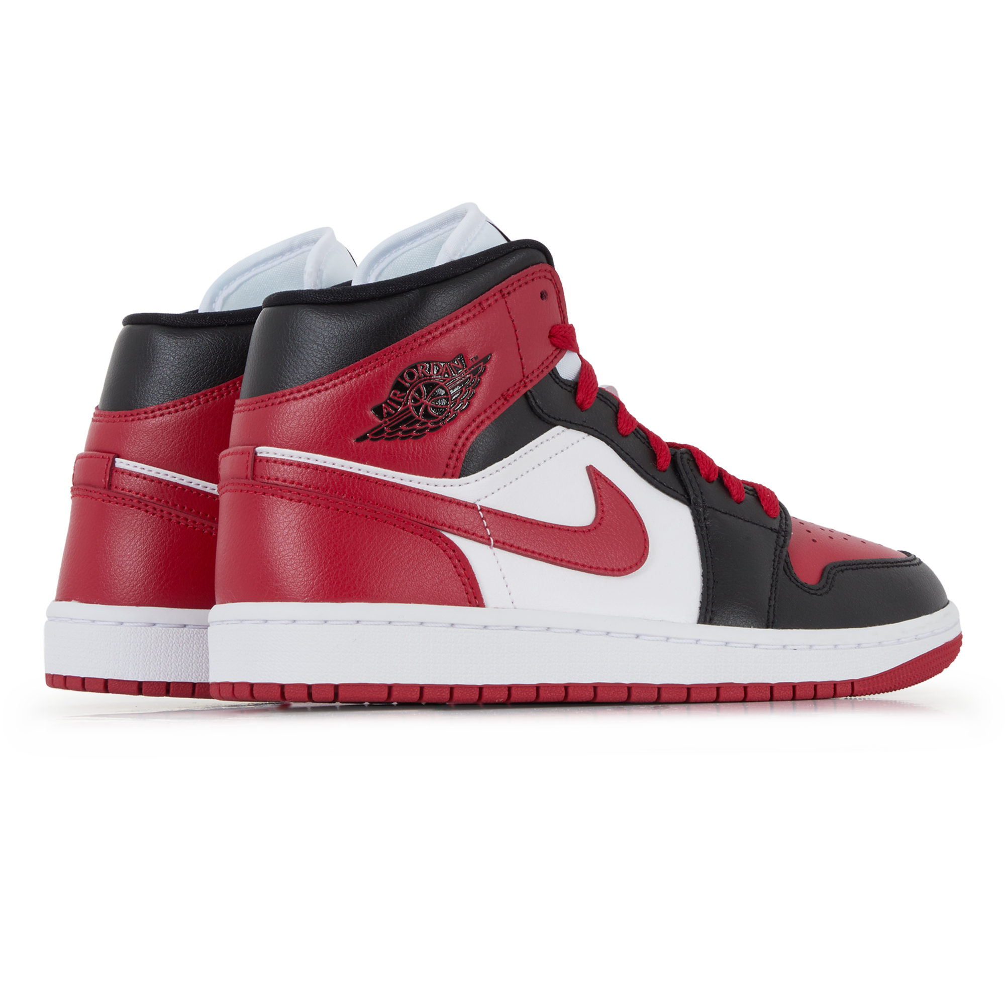 Air Jordan 1 Mid Alternate Bred  Noir/rouge