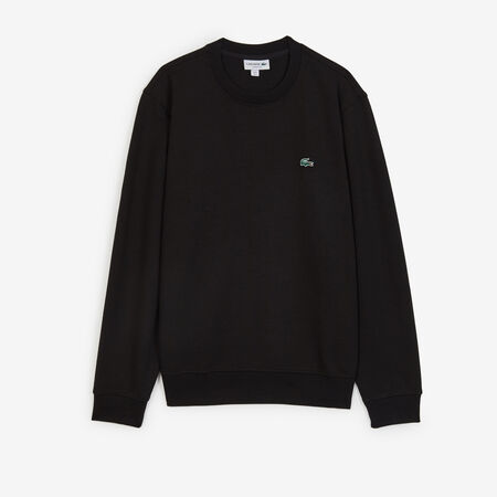 LACOSTE SWEAT CREW CLASSIC LOGO SL BLACK MEN