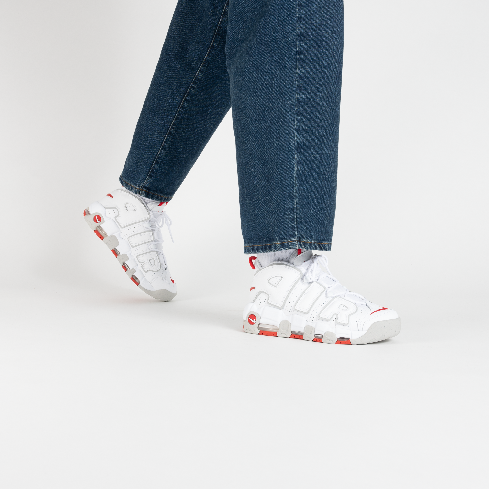 Sneaker Nike Air Uptempo Blanche Et Rouge Nike Air More Uptempo