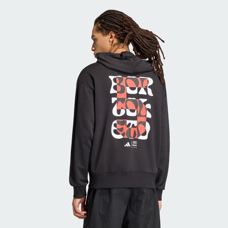 ADIDAS PERFORMANCE HOODIE AUDI REVOLUT F1 TEAM GABRIEL BORTOLETO GRAPHIC II Black / Hi-Res Red HOMME