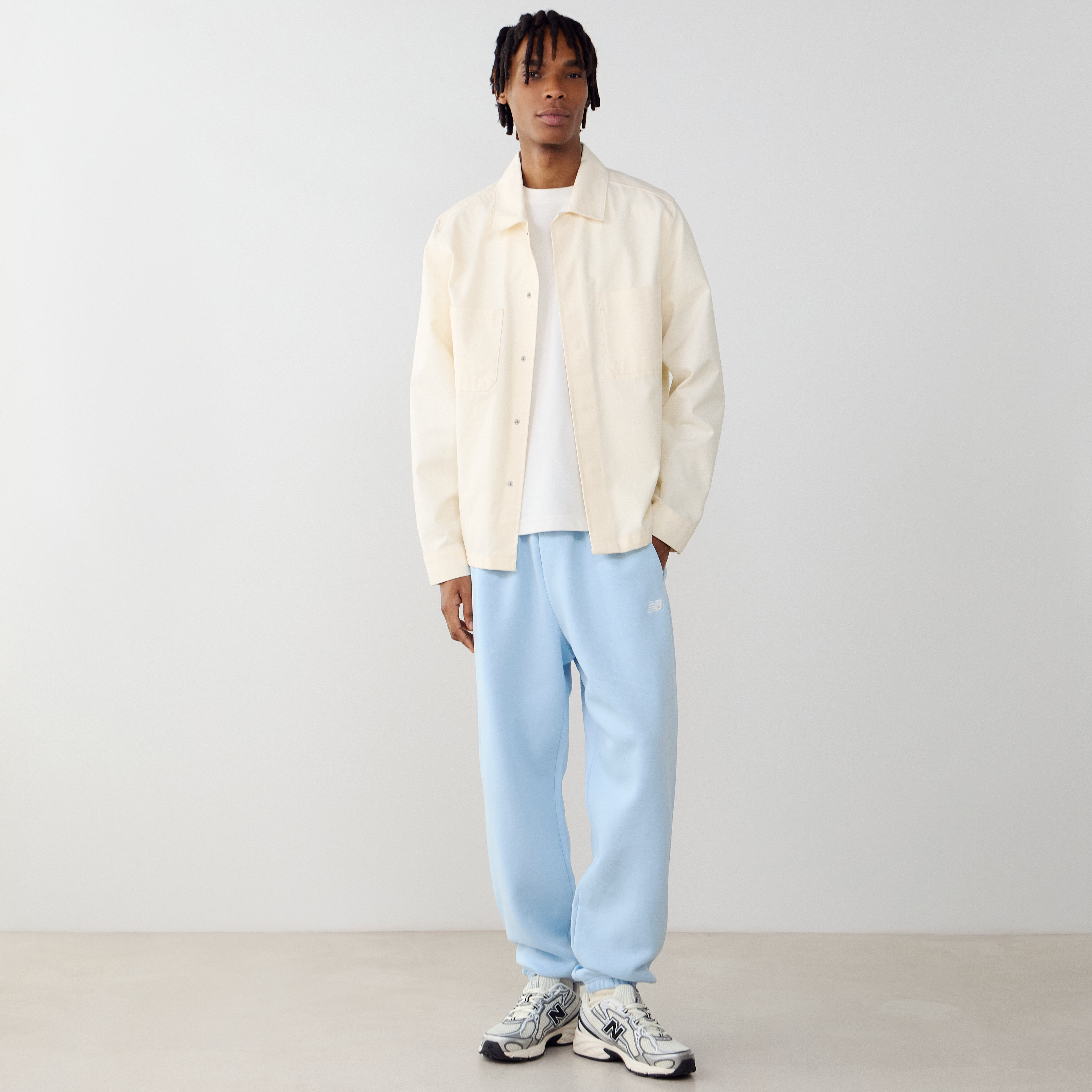 Pant Jogger Small Logo Ciel - vue 3