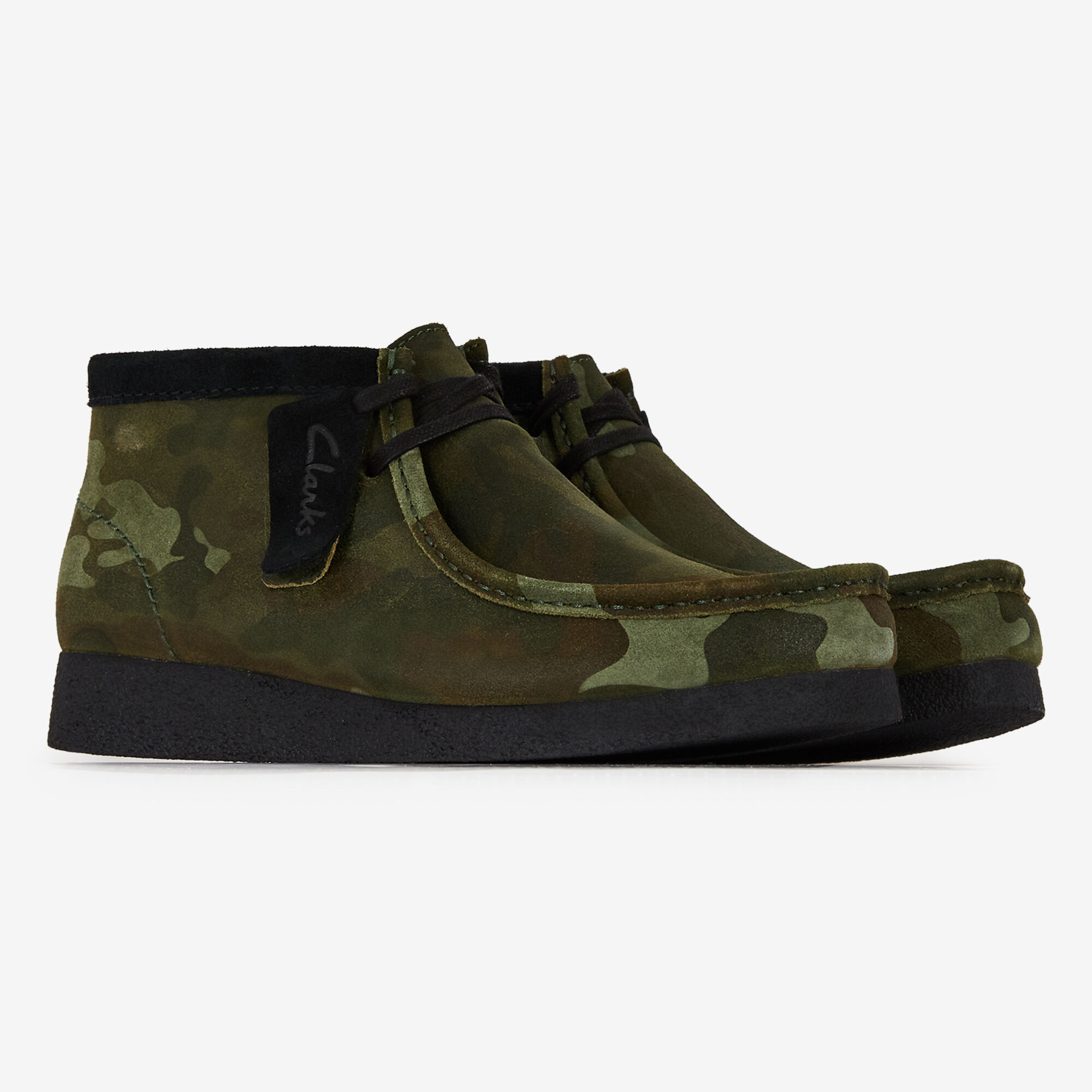 CLARKS WALLABEE EVO BT CAMO GREEN SNEAKERS MEN Courir