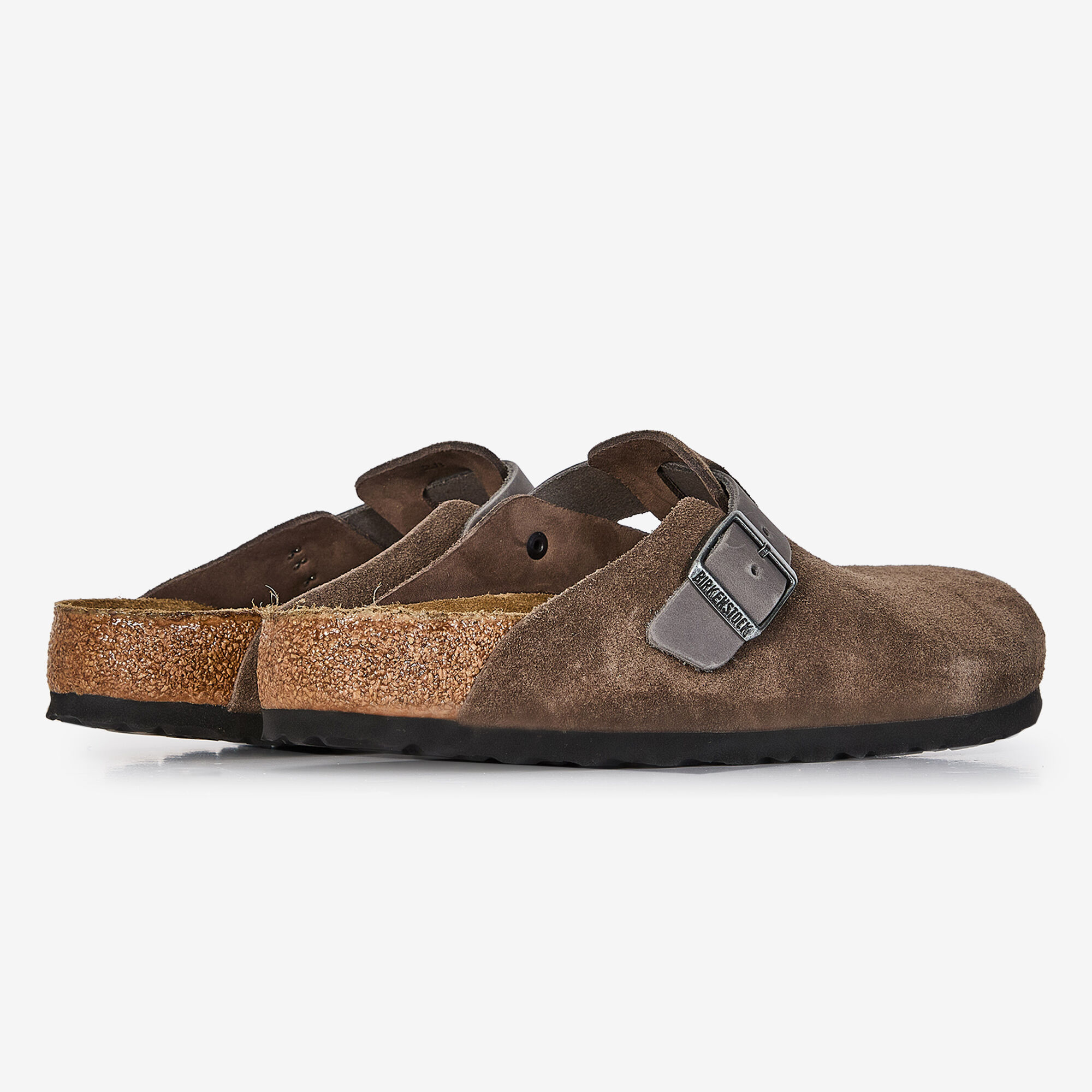 BIRKENSTOCK BOSTON SUEDE MIX CONCRETE GRAY GREY - SNEAKERS