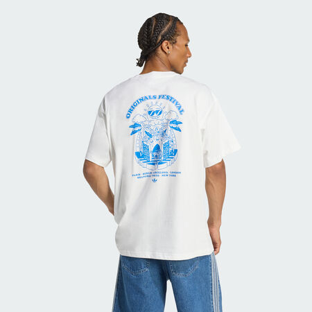 ADIDAS ORIGINALS T-SHIRT MUSIC FESTS Core White HOMME