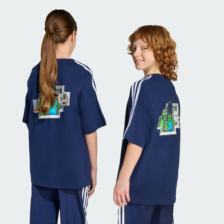 ADIDAS ORIGINALS adidas Originals X Minecraft Graphic Tee Kids Night Indigo JUNIOR