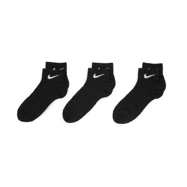 Nike 3 Pack Dri-Fit Cushion Quarter - Chaussettes running pour Homme - Noir  : infos, avis et meilleur prix. Vêtements running Homme.