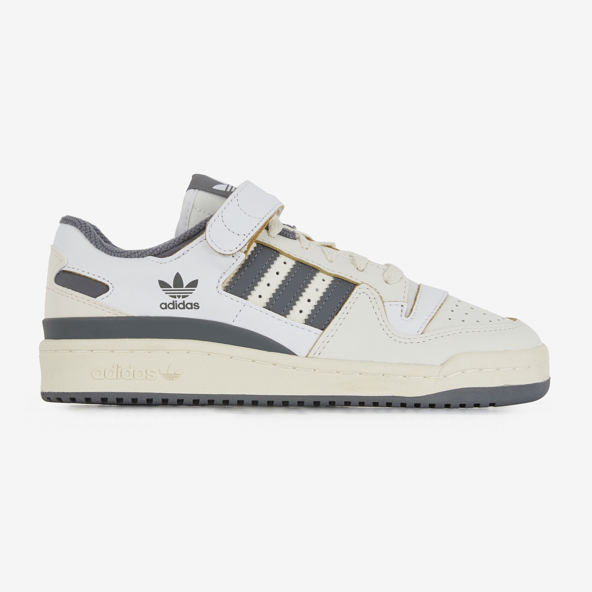 Adidas blanche shop et grise femme