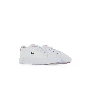 LACOSTE GRIPSHOT EL BLANC ROSE WHITE BLACK SNEAKERS CHILDREN