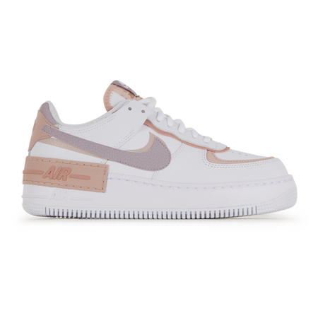 NIKE AIR FORCE 1 SHADOW SNEAKERS FEMME BLANC VIOLET LACETS Courir