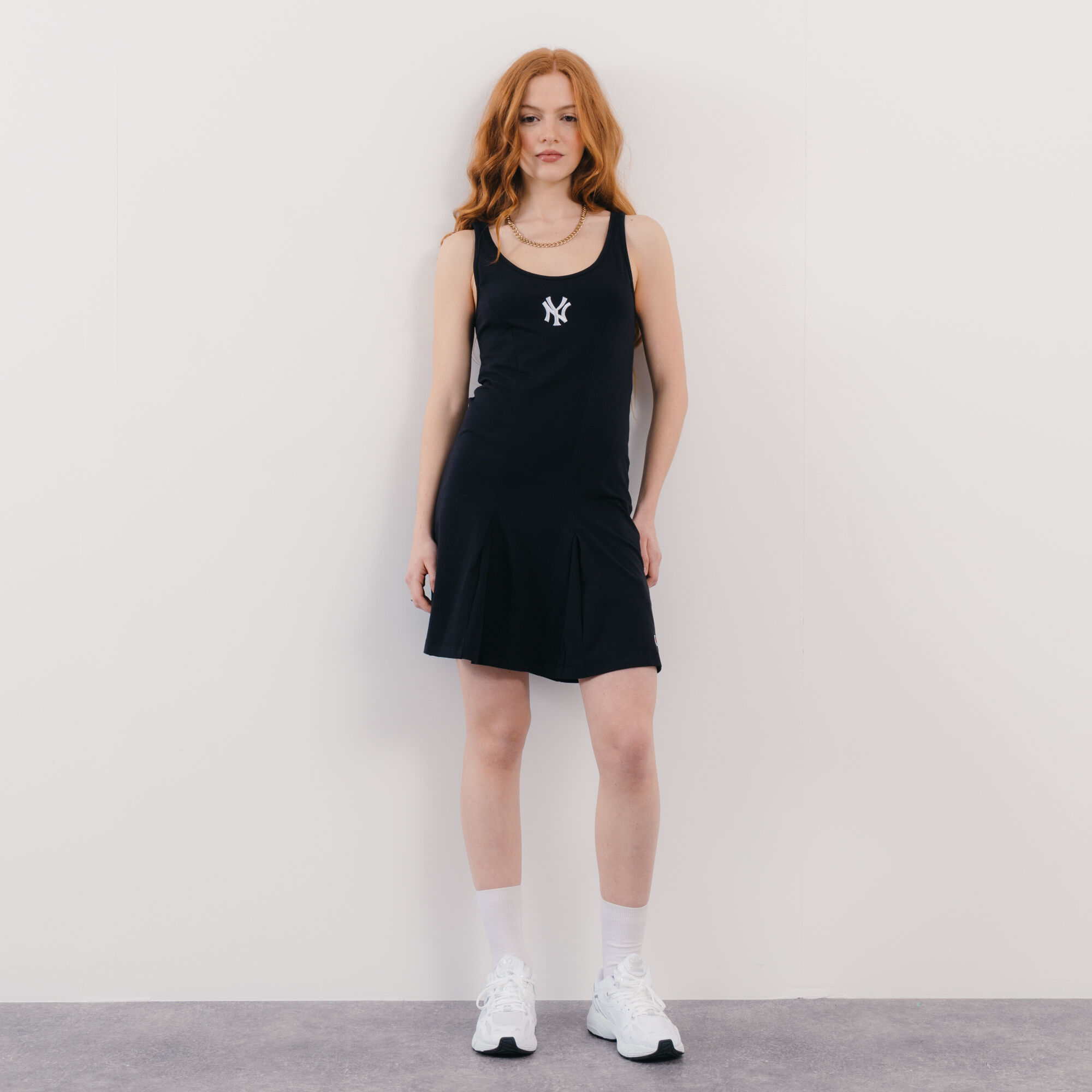 CHAMPION NY YANKEES TENNIS DRESS BLACK WHITE T SHIRTS WOMEN