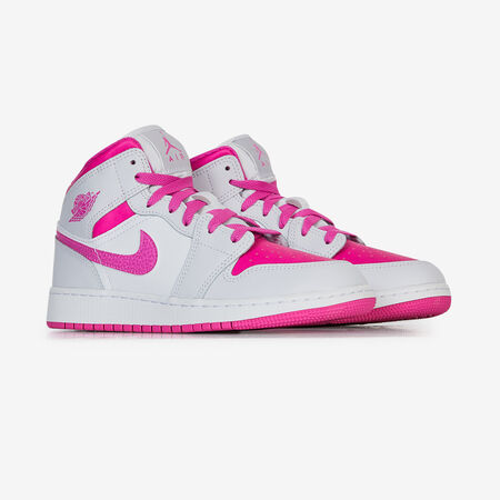 JORDAN air jordan 1 AIR JORDAN 1 MID GREY/PINK JUNIOR