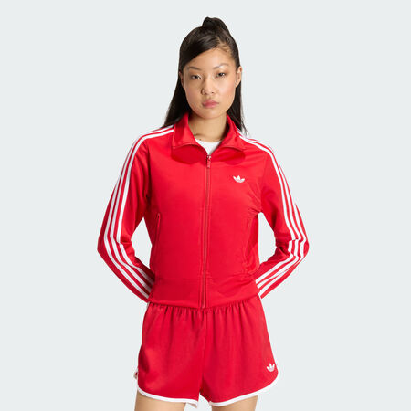 ADIDAS ORIGINALS FIREBIRD CLASSIC TRACK TOP Better Scarlet / White WOMEN