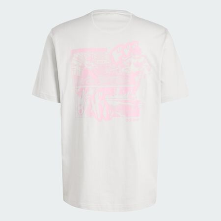 ADIDAS ORIGINALS T-shirt graphique japonais Manga Grey One HOMME