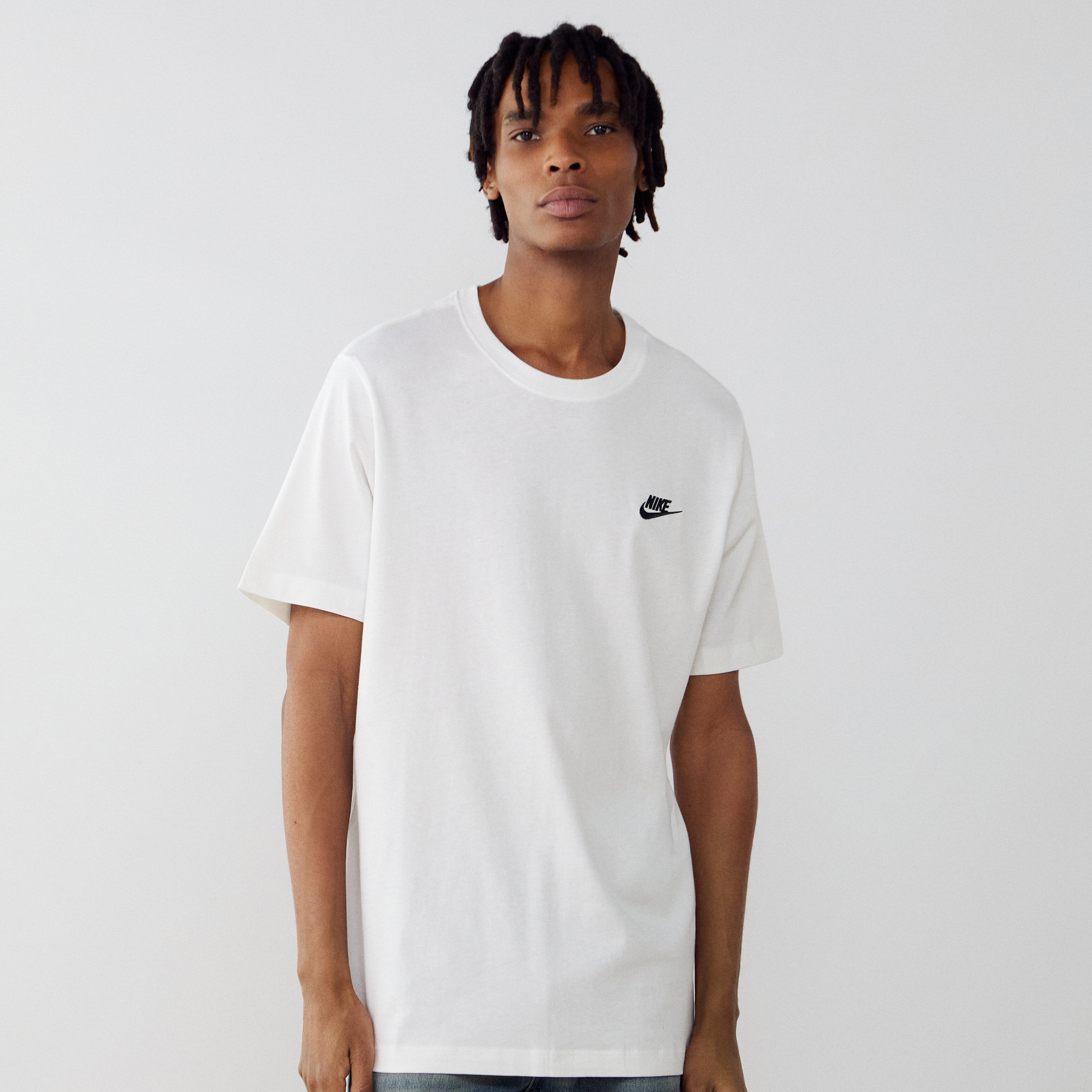 all white nike shirt