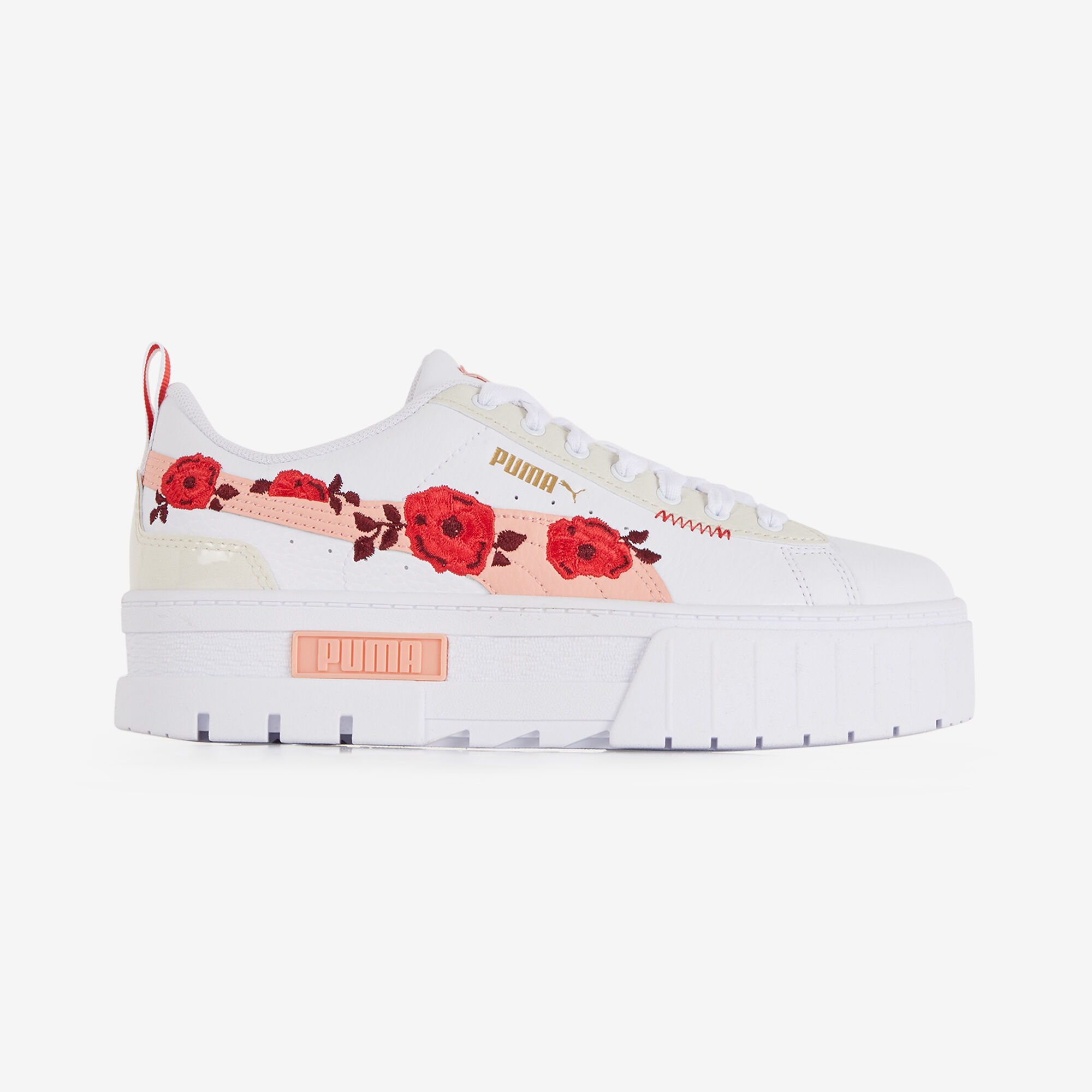 PUMA MAYZE VALENTINE BLANC ROUGE SNEAKERS ENFANT Courir