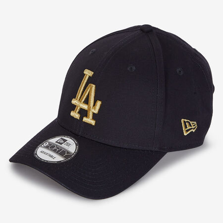 NEW ERA 9FORTY LA METALLIC LOGO NOIR/OR HOMME